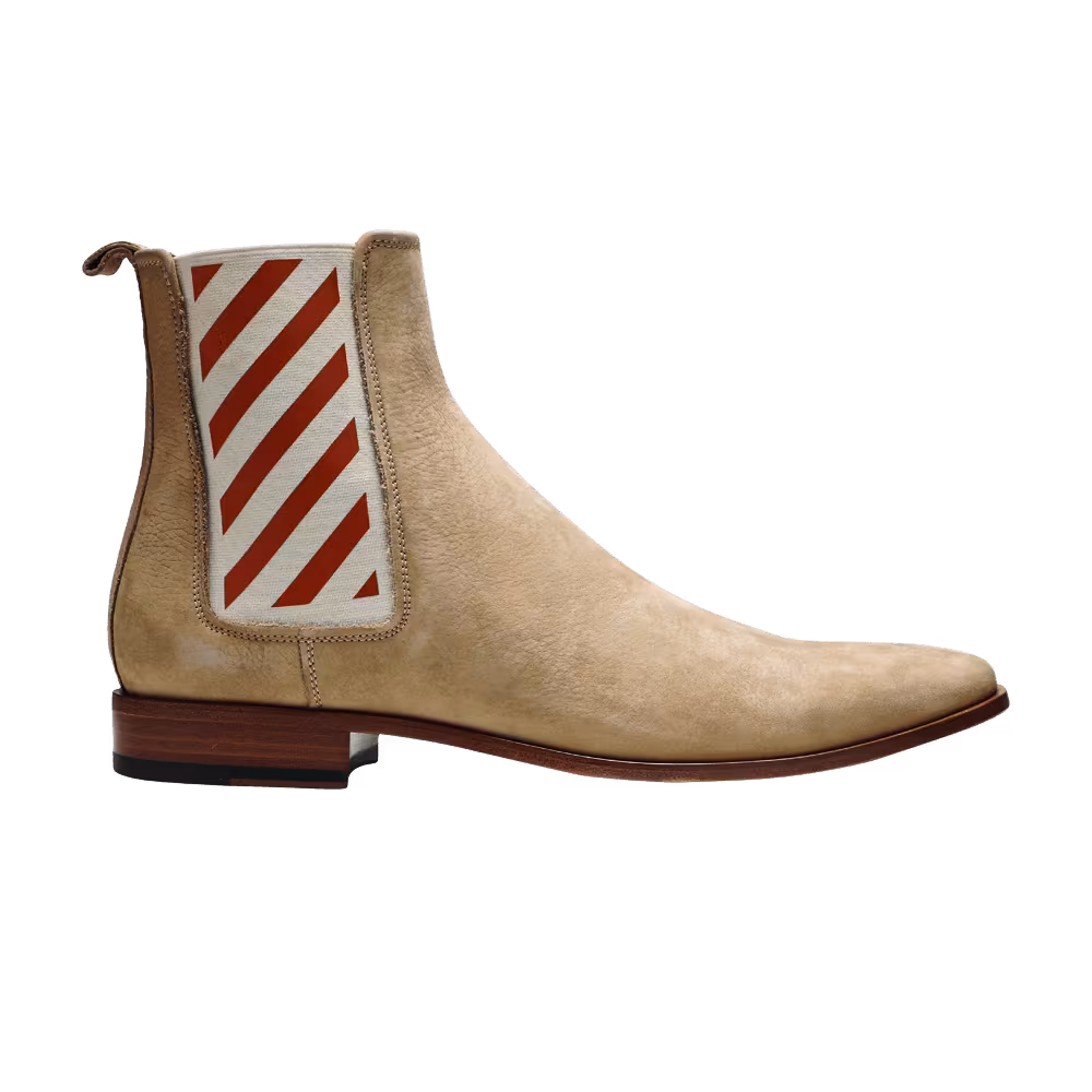 Off-White Diagonals Chelsea Boot Beige