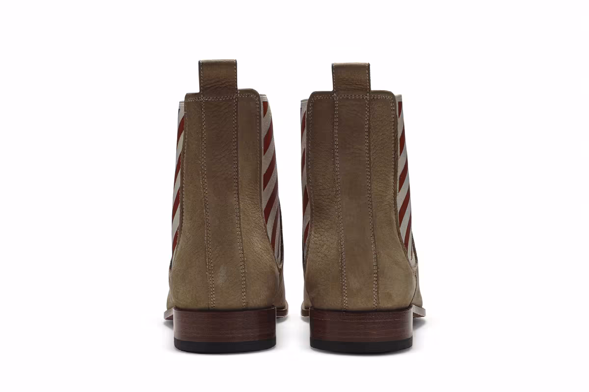 Off-White Diagonals Chelsea Boot Beige, view 7