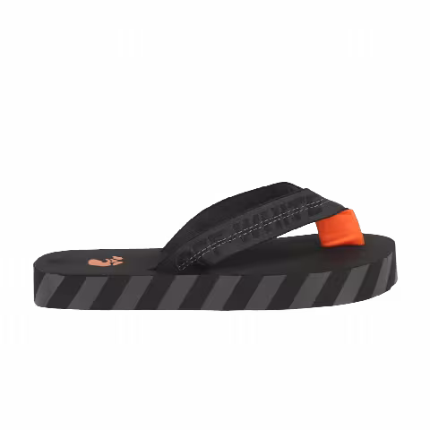 Off-White Flip Flops 'Black Orange'
