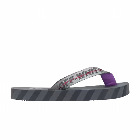 Off-White Flip Flops 'Graphic Print - Grey'