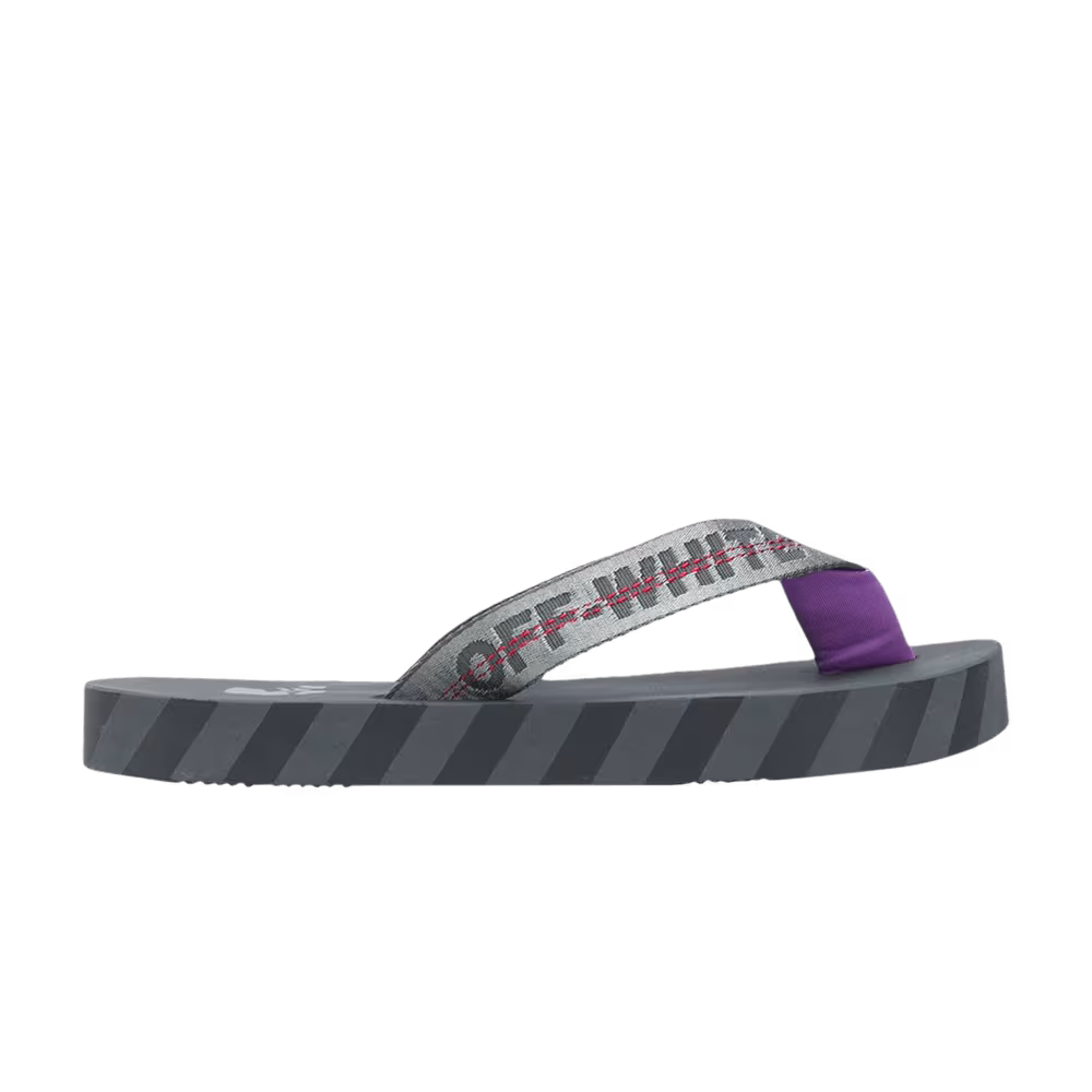 Off-White Flip Flops Graphic Print - Grey