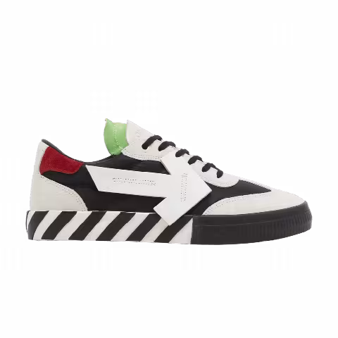 Off-White Floating Arrow Low Vulc Leather 'White Black Green'