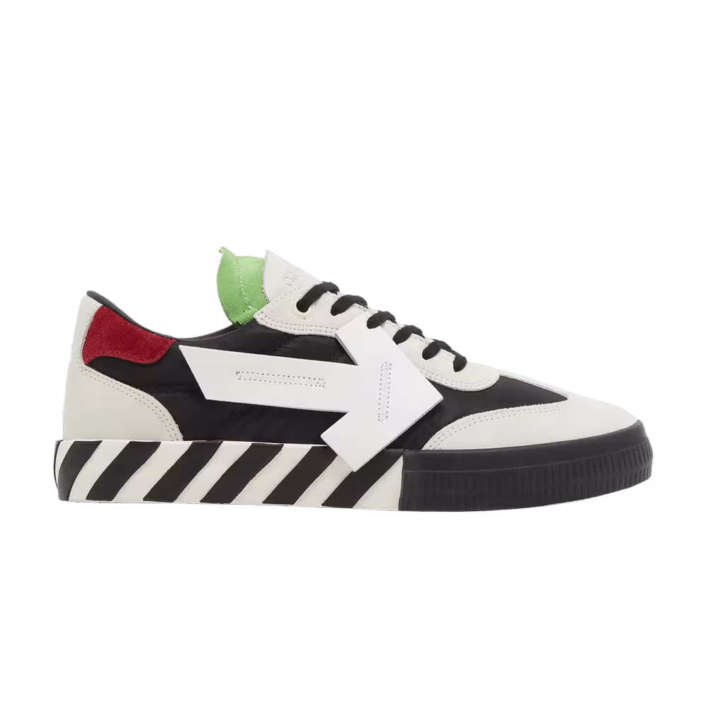 Off-White Floating Arrow Low Vulc Leather White Black Green