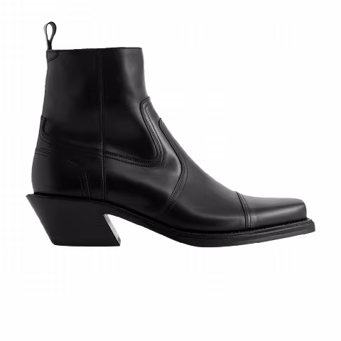 Off-White Cowboy Cropped Ankle Boot 'Black'