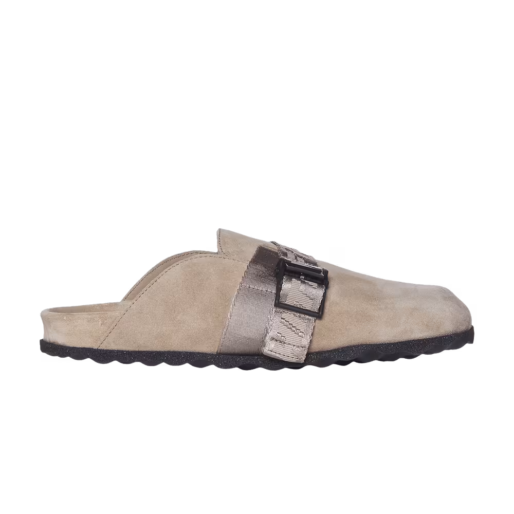 Off-White Women's Suede Industrial Belt Sabot Sand