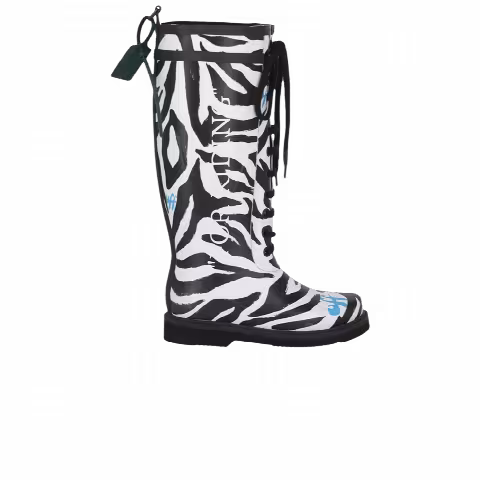 Off-White Wmns Rubber Boot 'For Riding - Zebra'