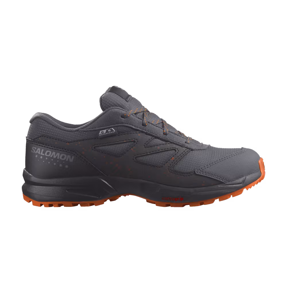 Salomon Outway CSWP Junior Ebony Shocking Orange Speckled
