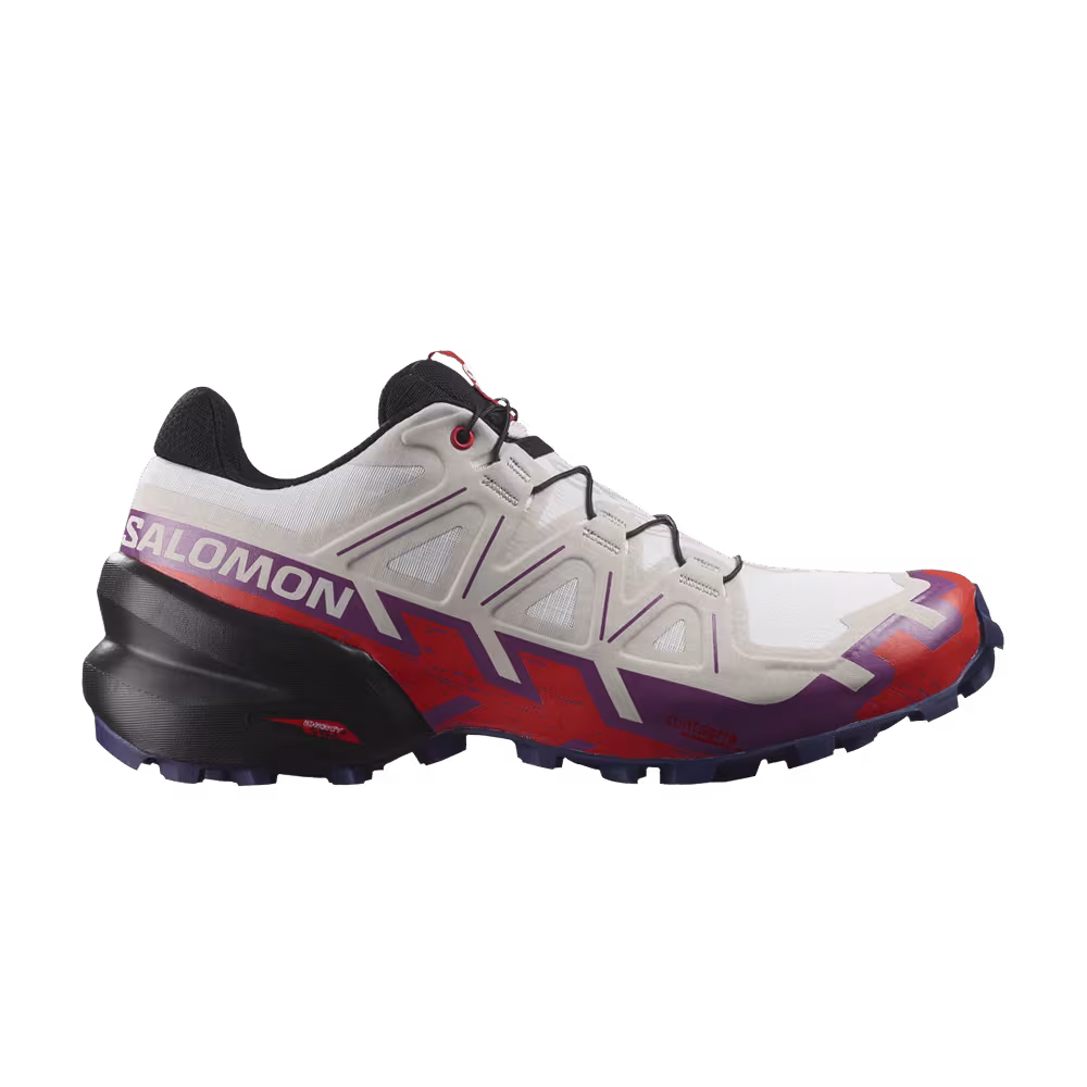 Salomon Women's Speedcross 6 White Fiery Red