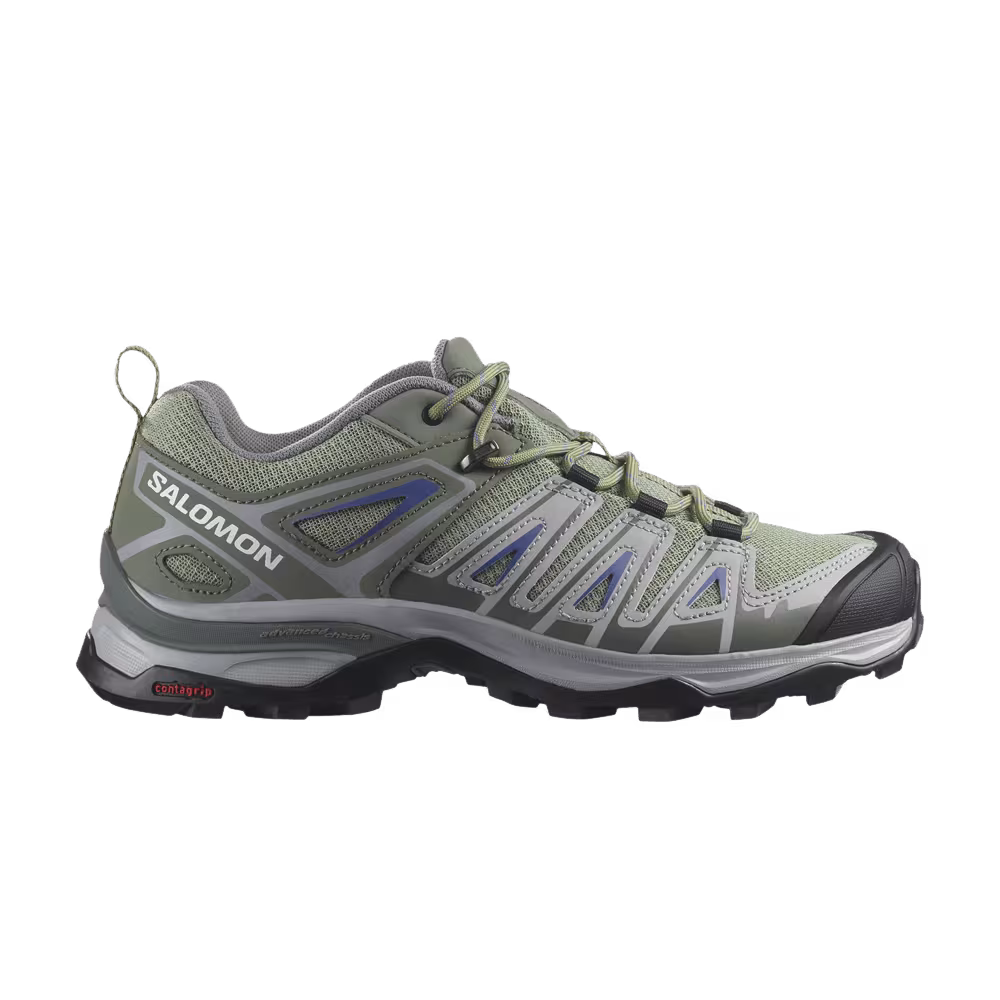 Salomon Women's X Ultra Pioneer Oil Green Castor Grey