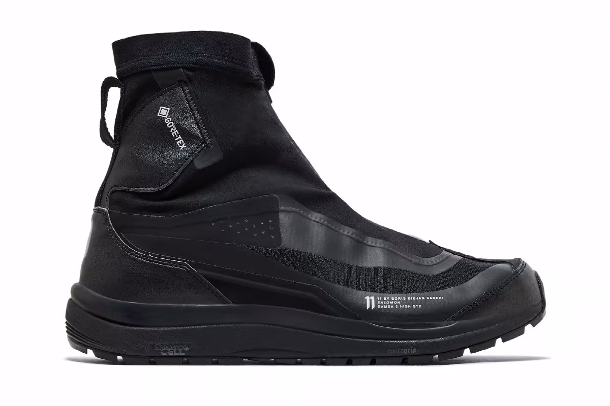 11 By Boris Bidjan Saberi x Salomon Bamba 2 High GORE-TEX V2 Black, view 2