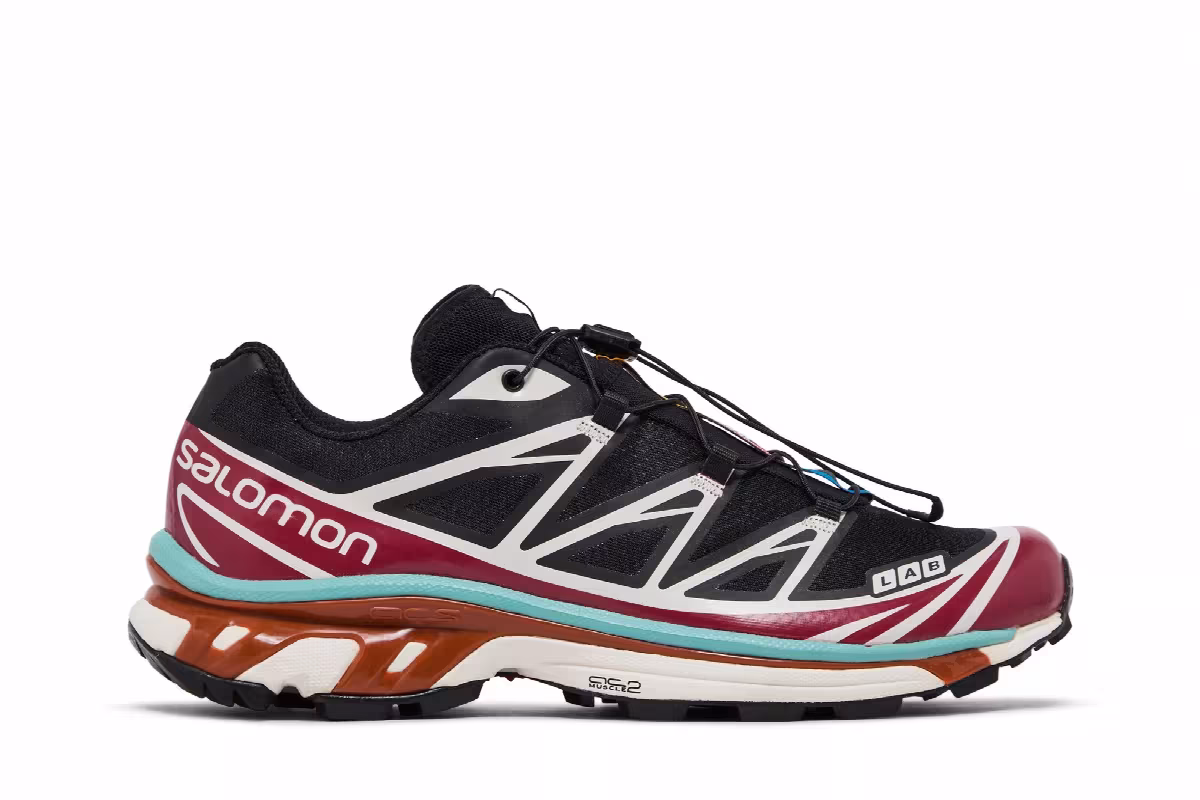 Salomon XT-6 Advanced Black Red Dahlia, view 2