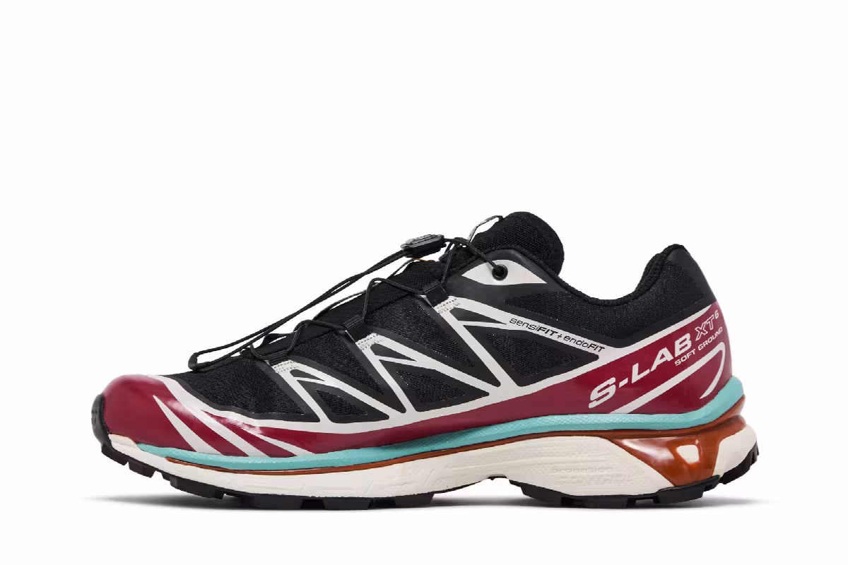 Salomon XT-6 Advanced Black Red Dahlia, view 4