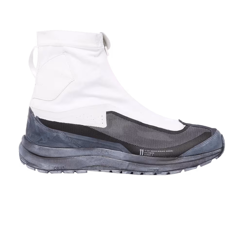 11 By Boris Bidjan Saberi x Salomon Bamba 2 High White Black Dye