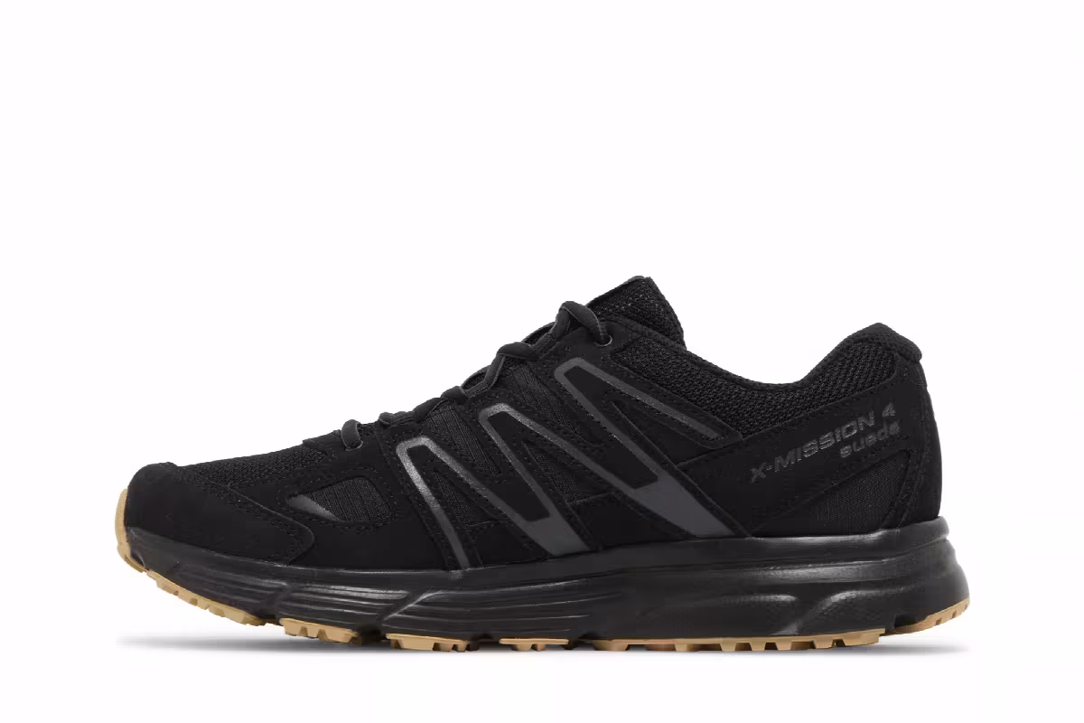 Salomon X-Mission 4 Suede Black Gum, view 4