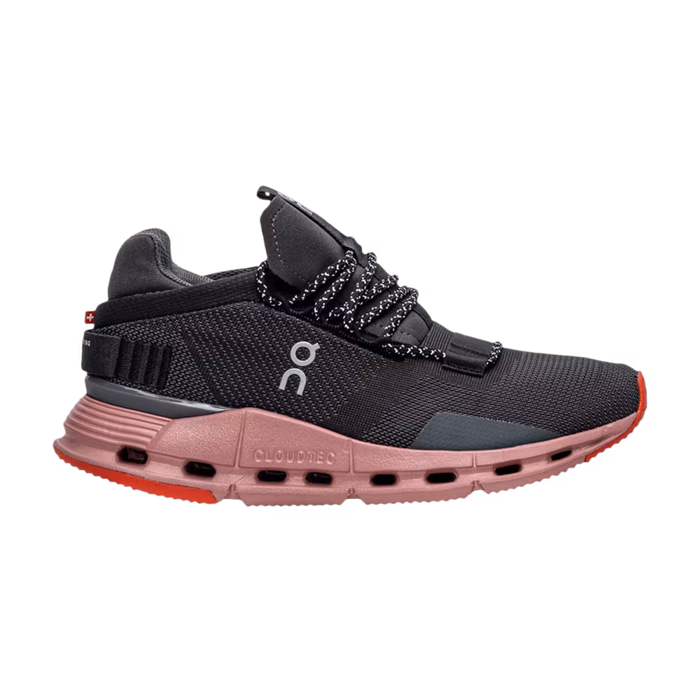 ON Women's Cloudnova Black Eclipse Rose