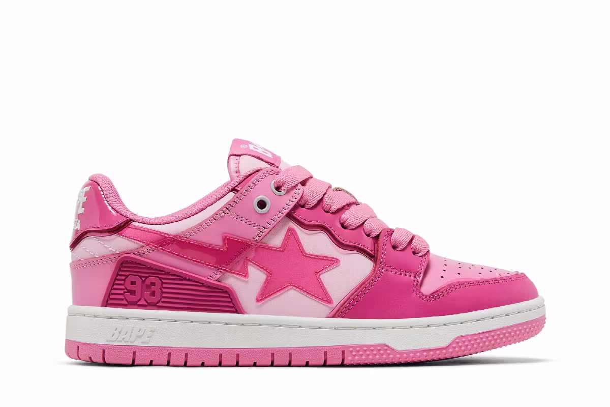 BAPE Women's Sk8 Sta #51 Pink, view 2