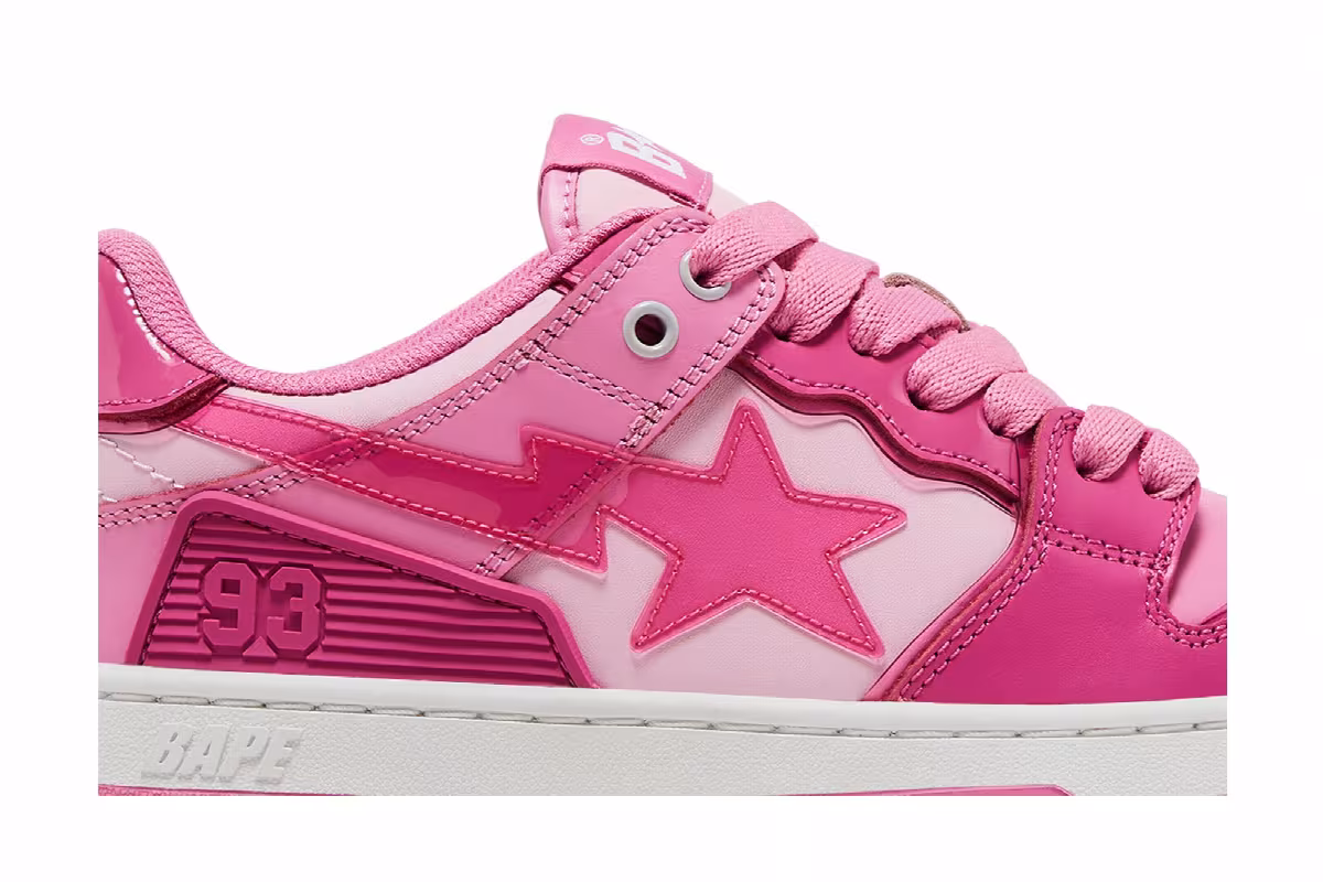BAPE Women's Sk8 Sta #51 Pink, view 3