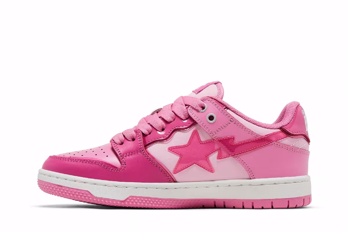 BAPE Women's Sk8 Sta #51 Pink, view 4