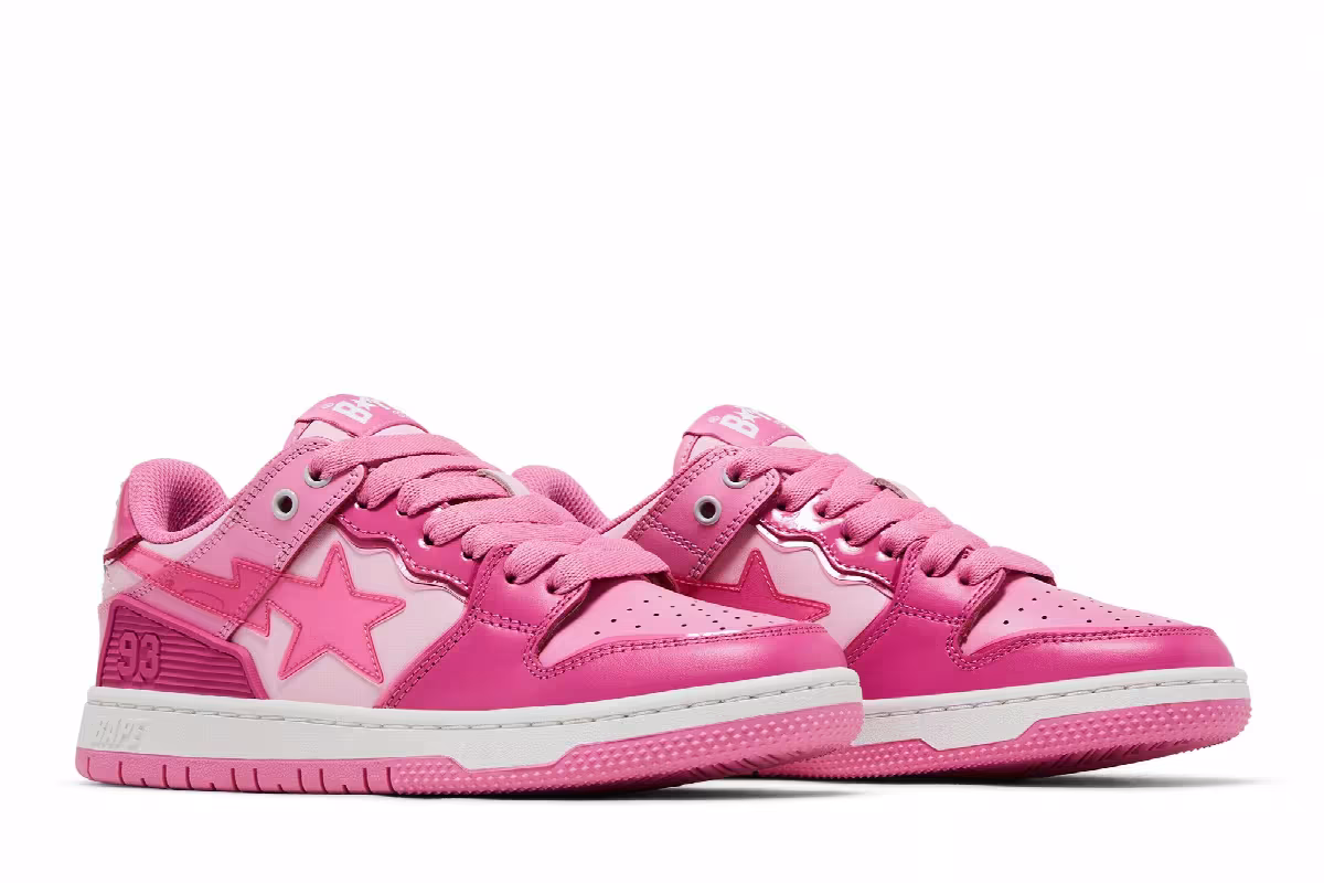 BAPE Women's Sk8 Sta #51 Pink, view 9