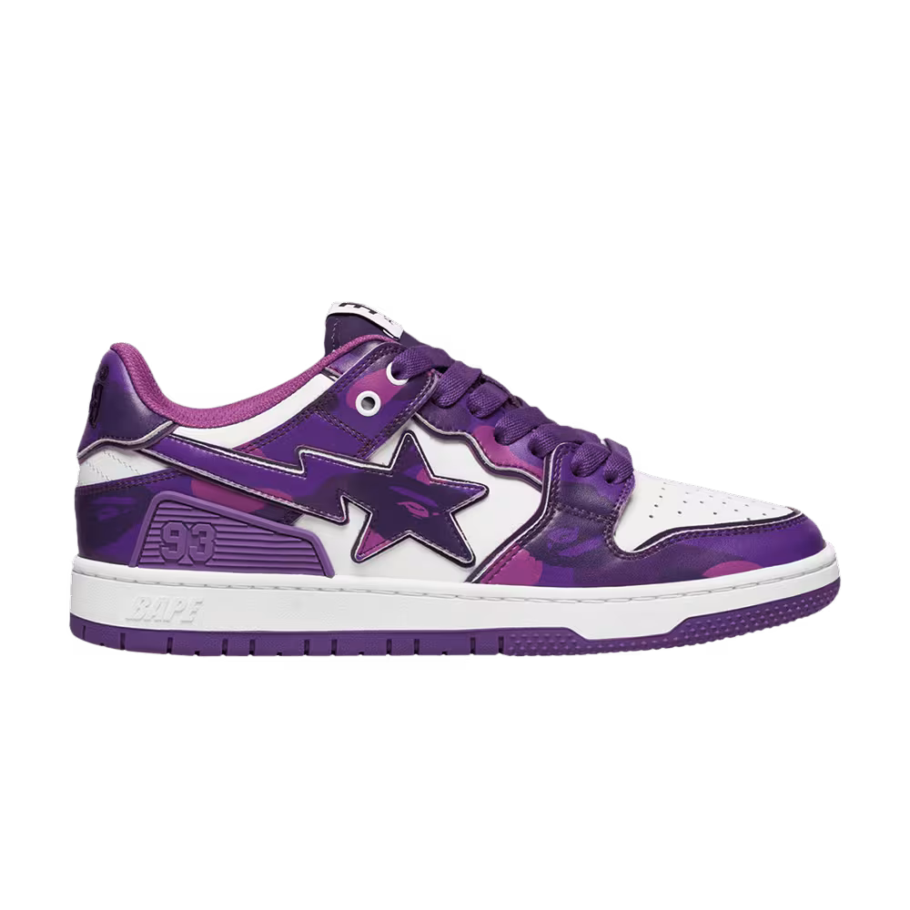 BAPE Women's Sk8 Sta #1 Color Camo Pack - Purple