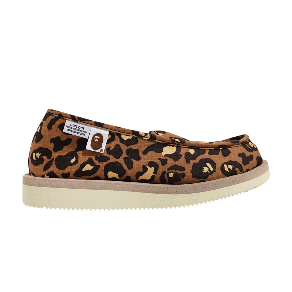 Suicoke x BAPE Room Shoes Leopard - Beige