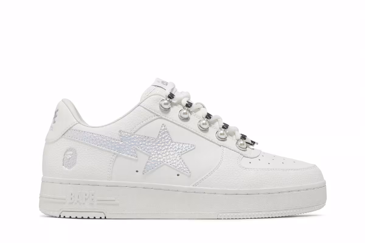 GOAT Exclusive Women's Bapesta Pearl, view 2
