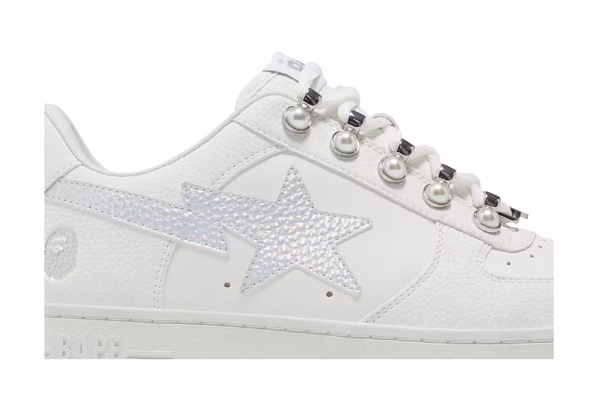 GOAT Exclusive Women's Bapesta Pearl, view 3