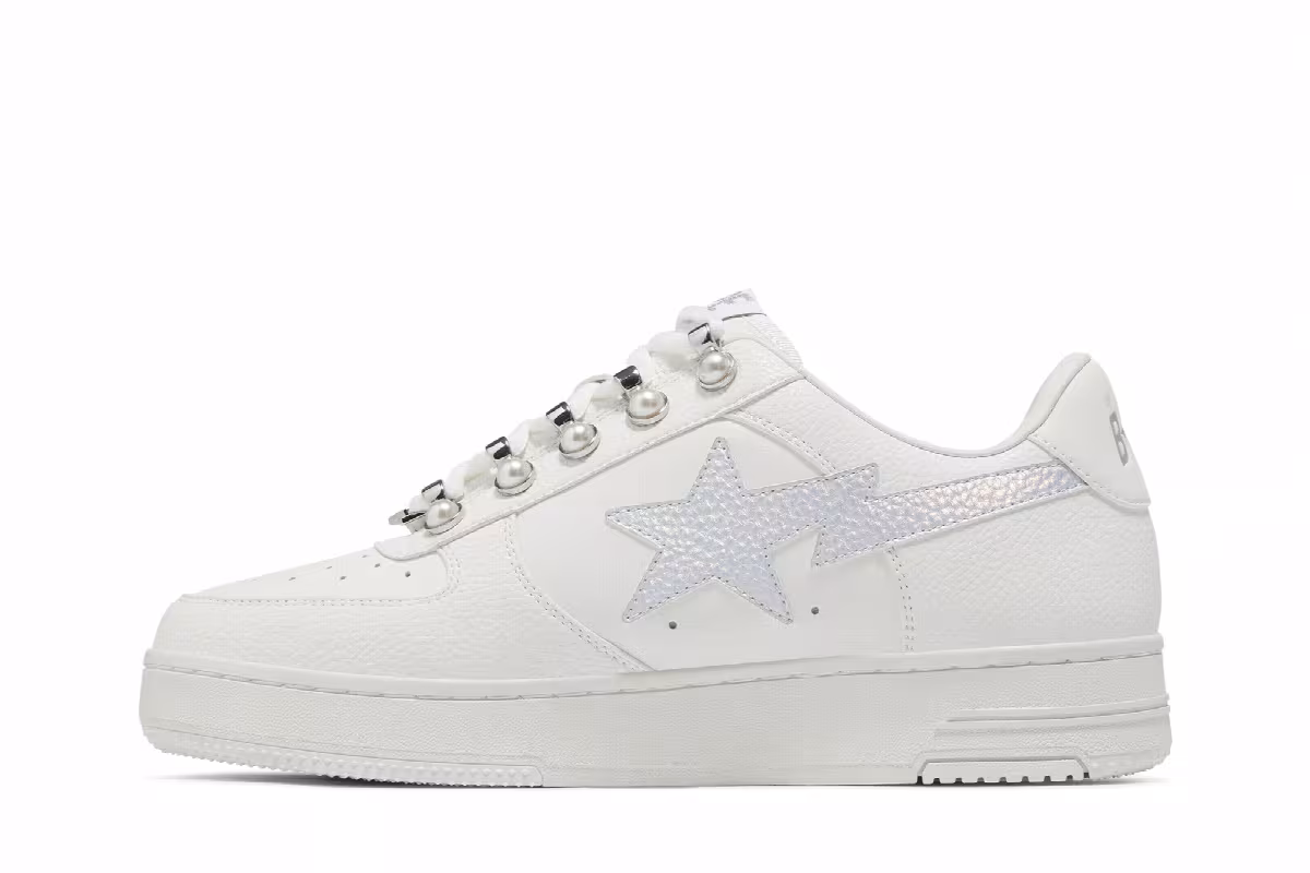GOAT Exclusive Women's Bapesta Pearl, view 4
