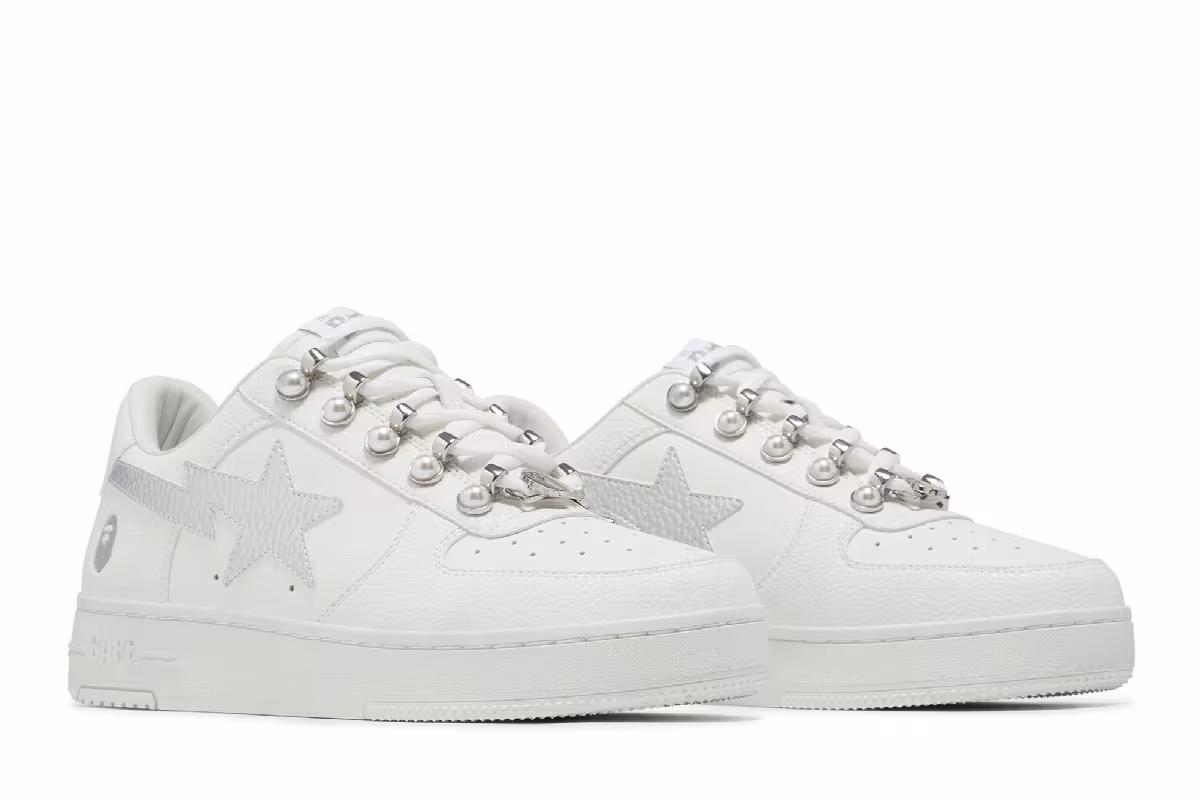 GOAT Exclusive Women's Bapesta Pearl, view 9