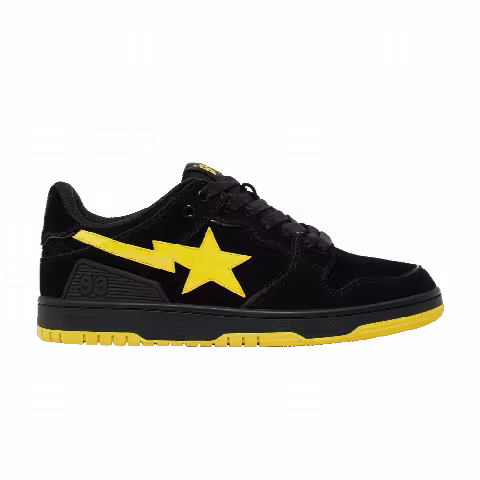 BAPE Sk8 Sta 'Black Electric Yellow'