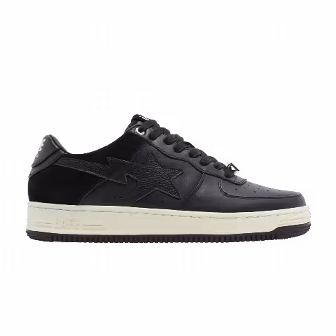 Bapesta Low 'Suede Heel - Black'