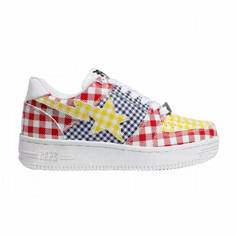 Wmns Bapesta Low 'Gingham Pack - Red'