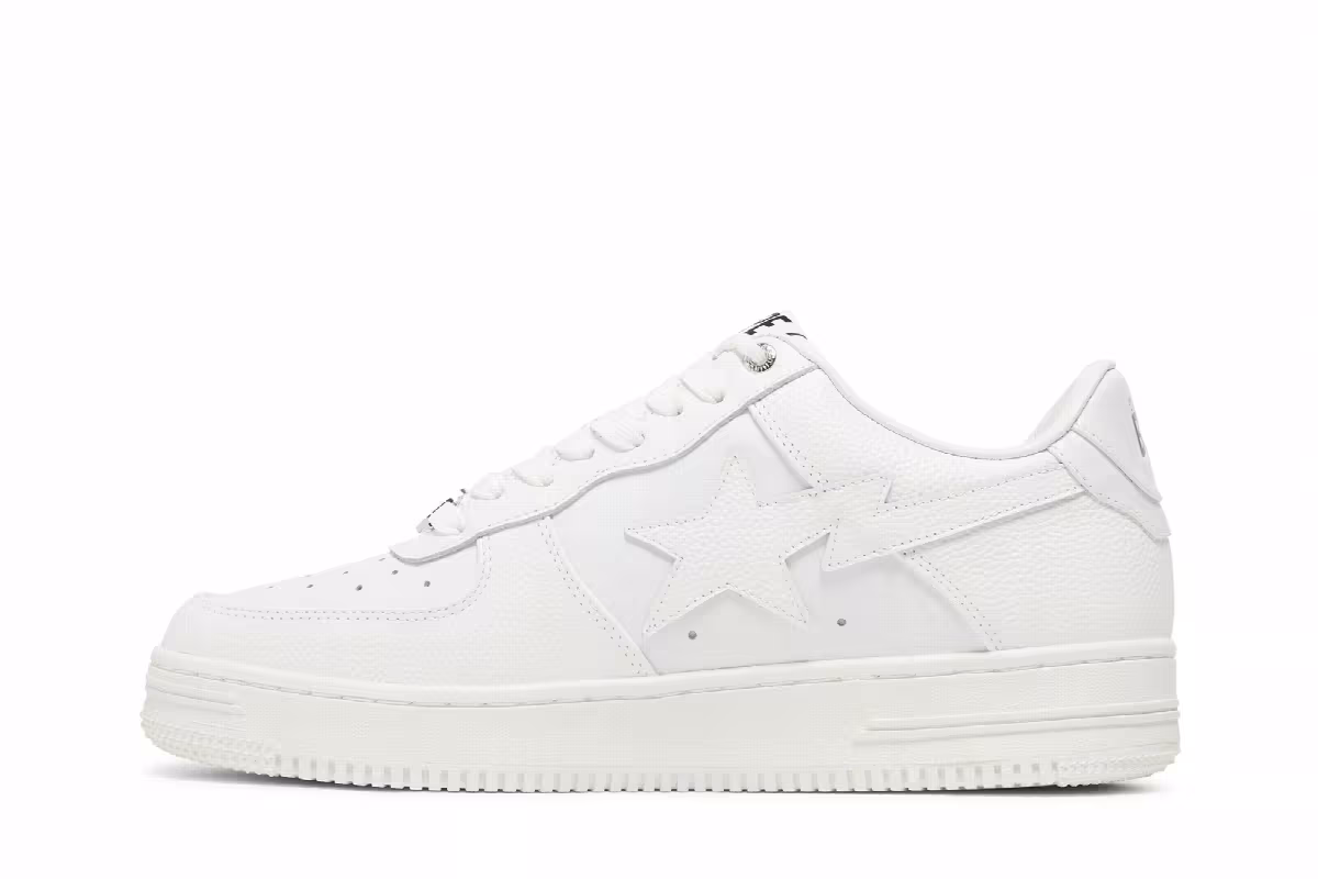 Bapesta M2 Low Triple White, view 4