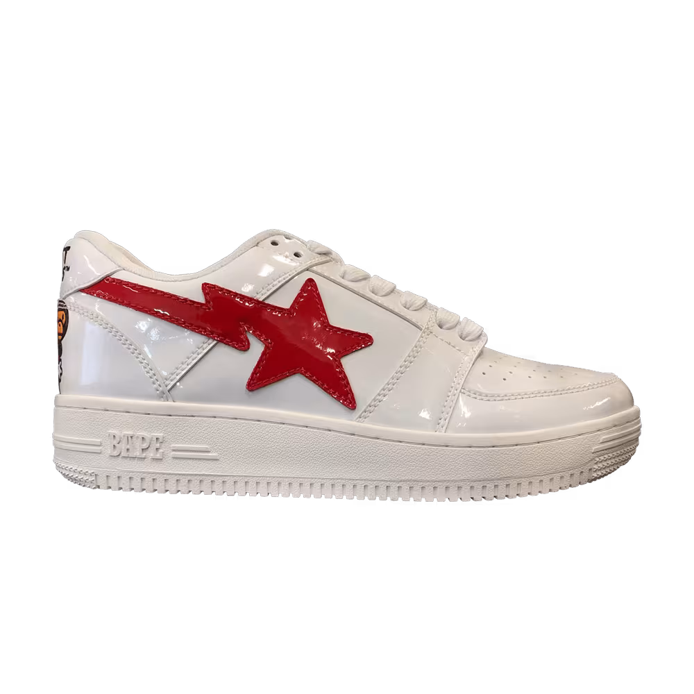 Bapesta Low White Red