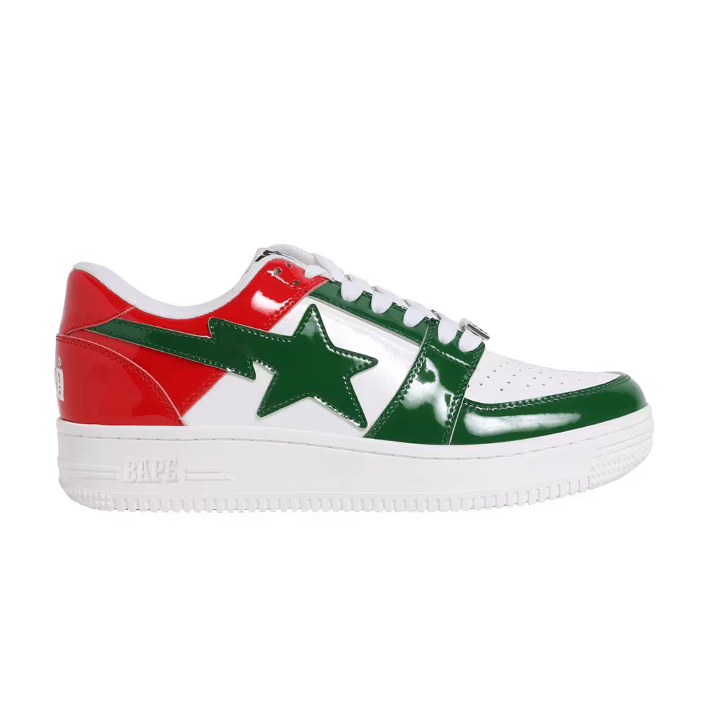 Bapesta Low Green Red