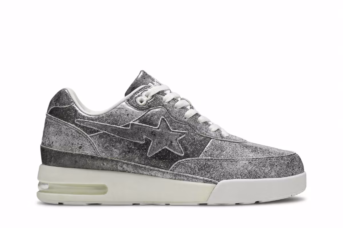 STAMPD x BAPE Roadsta Black Silver, view 2
