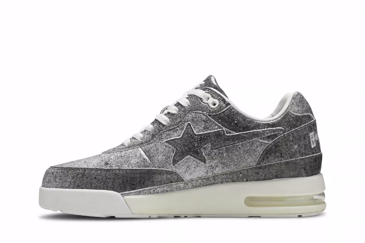 STAMPD x BAPE Roadsta Black Silver, view 4