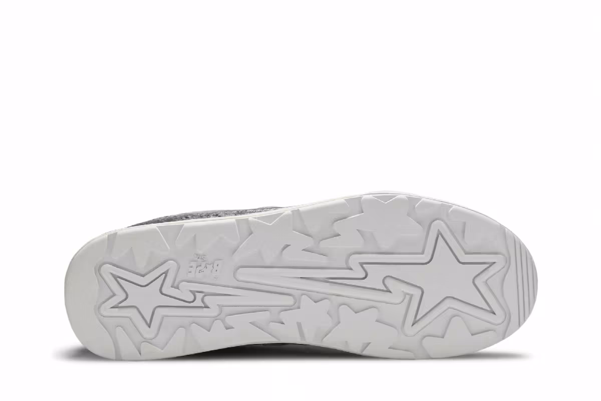 STAMPD x BAPE Roadsta Black Silver, view 5