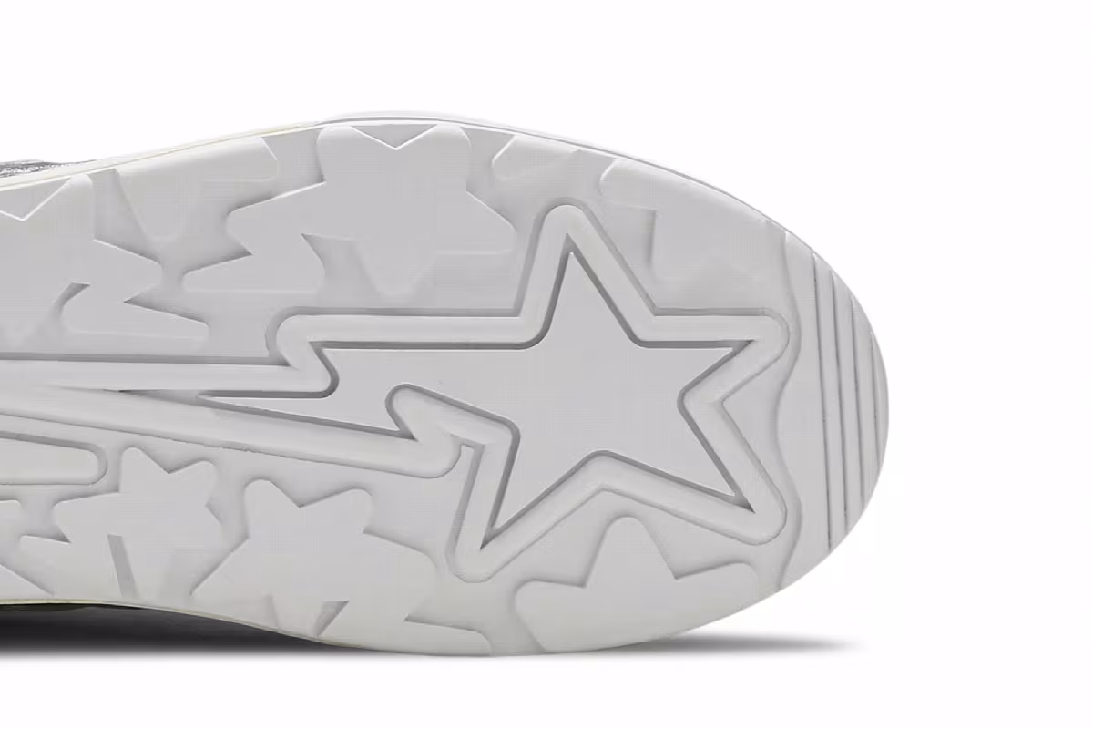 STAMPD x BAPE Roadsta Black Silver, view 6