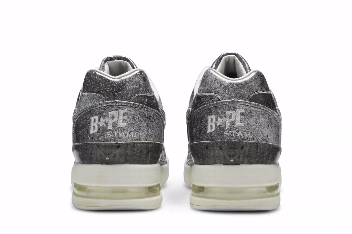 STAMPD x BAPE Roadsta Black Silver, view 7