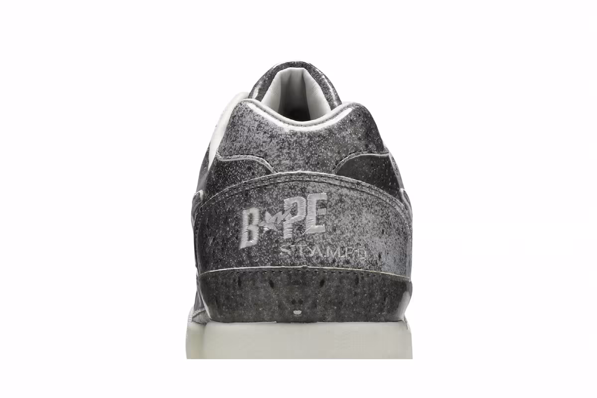 STAMPD x BAPE Roadsta Black Silver, view 8