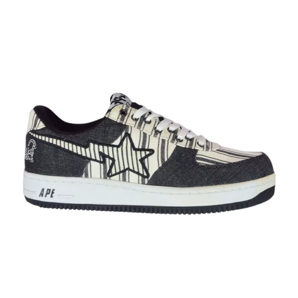 Bapesta Low Denim Pinstripe