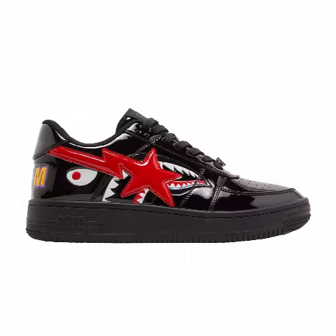 Bapesta Low M1 'Shark Face - Black Red'