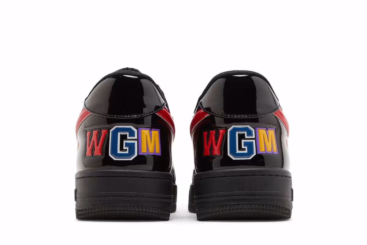 Bapesta Low M1 Shark Face - Black Red, view 7