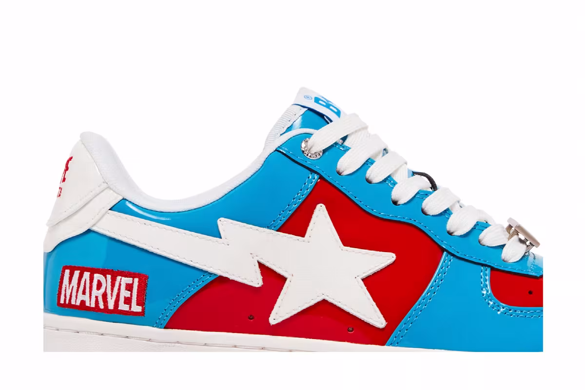 Marvel Comics x Bapesta FS-001 Low Captain America, view 3