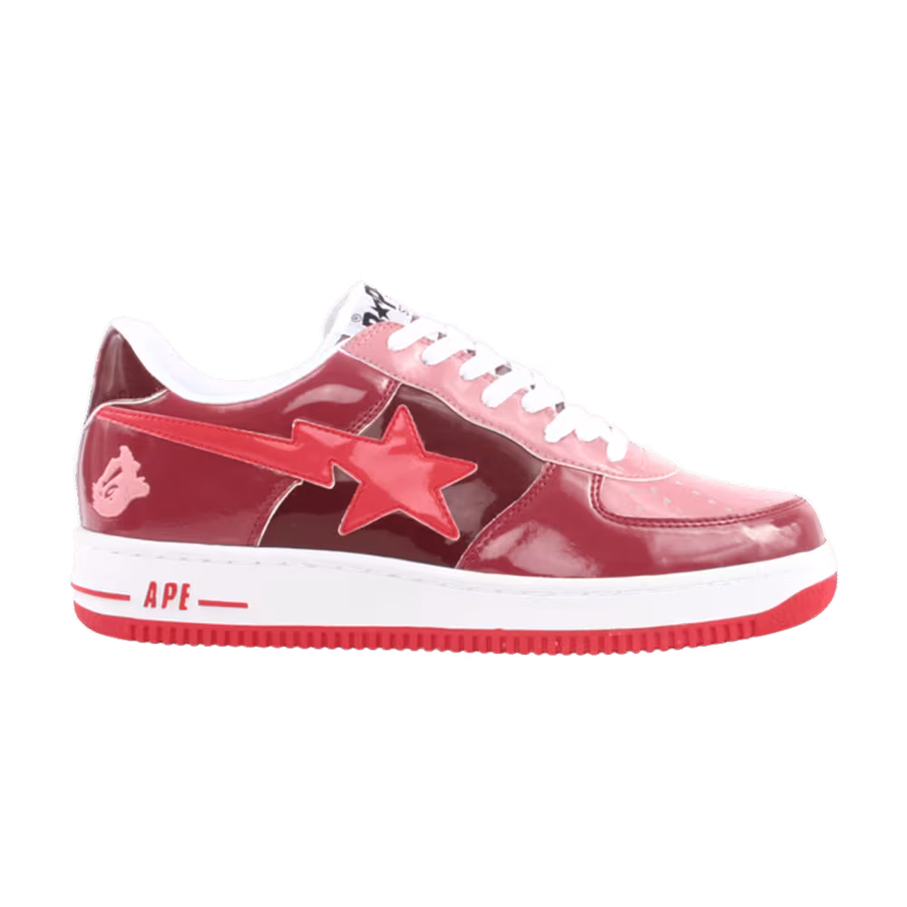 Bapesta FS-001 Low Burgundy Pink