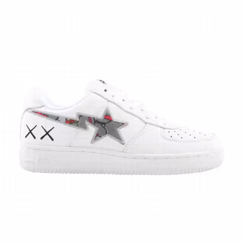 Kaws x Bapesta FS-001 Low 'White Red Gray'