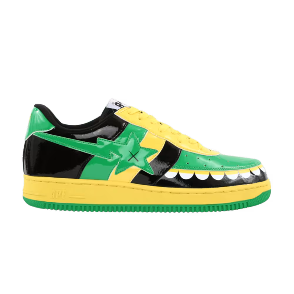 Kaws x Bapesta FS-029 Low Chompers - Green Black