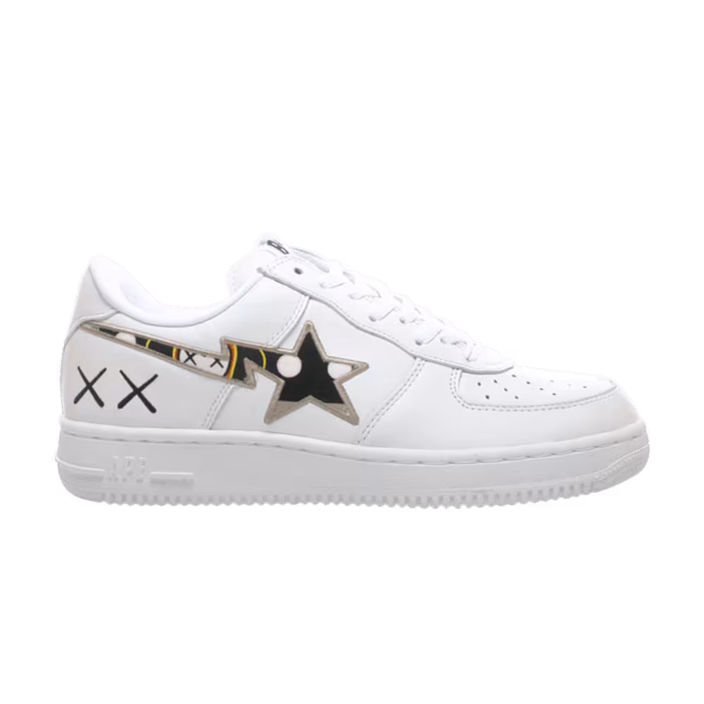 Kaws x Bapesta FS-001 Low White Brown