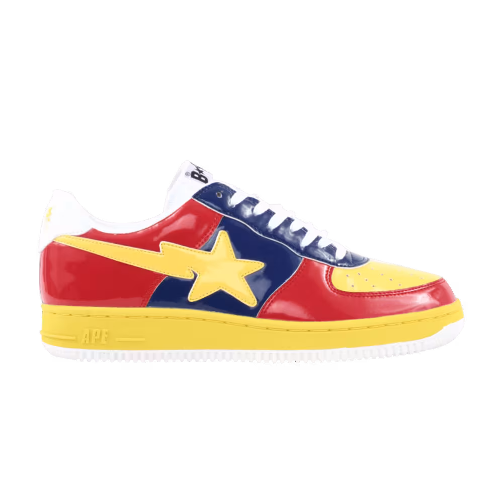 Bapesta FS-001 Low Yellow Red Blue